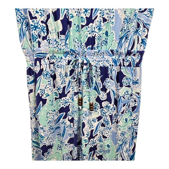 Lilly Pulitzer Womens XXS Paulina Floral‎ Jumpsuit Royal Purple Koalatications - Picture 5 of 13